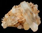 Tangerine Quartz Crystal Cluster - Madagascar #58843-2